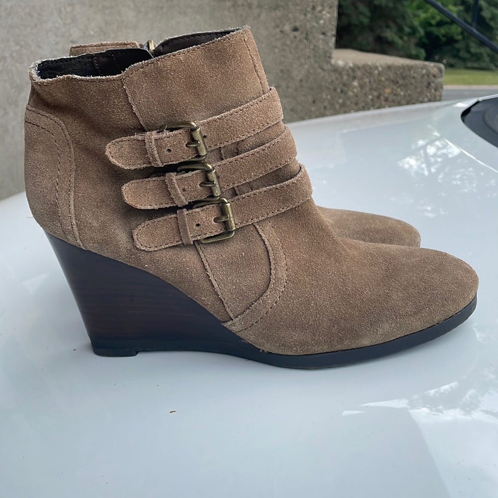Women’s Franco Sarto Brown Boot Heels